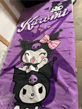 4/$50 Sanrio Kuromi Purple and Pink Character Towel